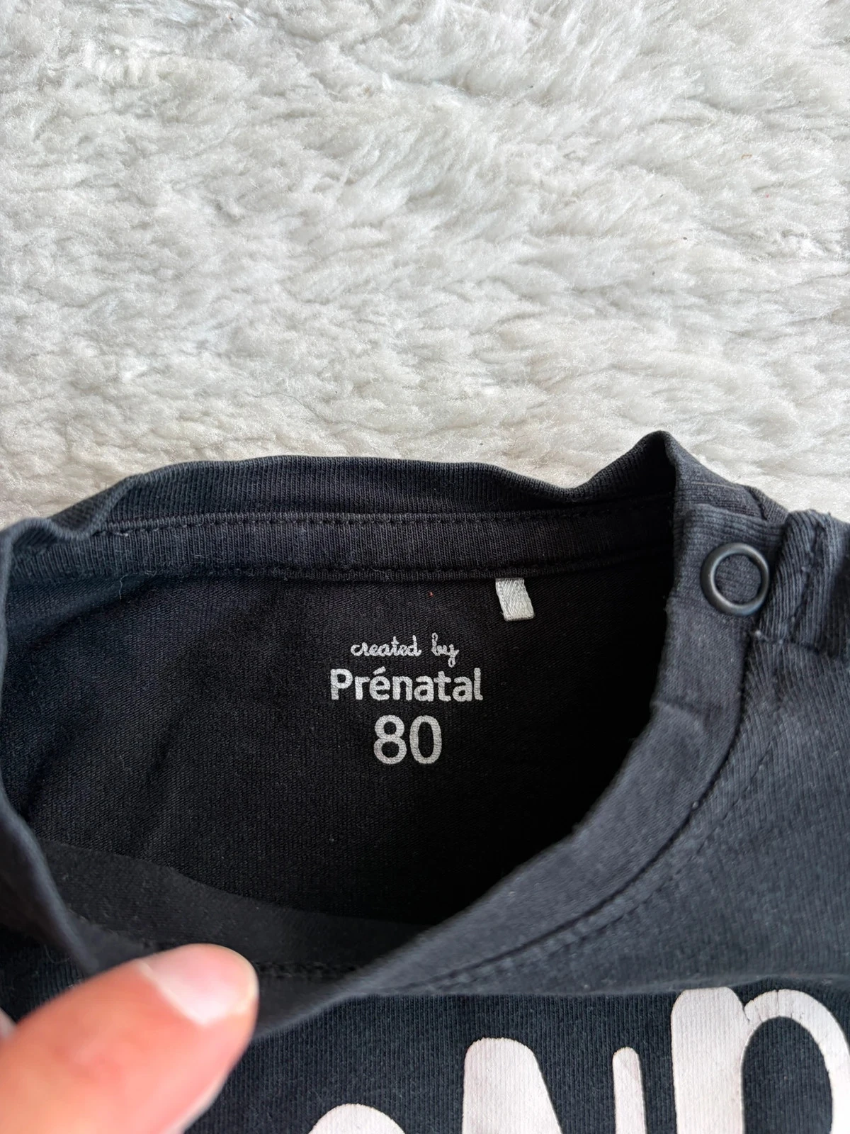 Camiseta negra Mr Handsome Prénatal 80 – photo 2